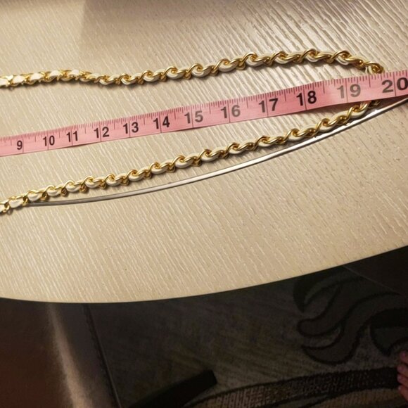 Chanel Vintage Interlocking CC White Leather Flap Bag Purse ✨🤍 - Picture 9 of 17